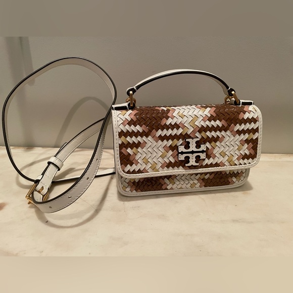 Tory Burch Handbags - Tory Burch Thea Crossbody in multiwoven leather